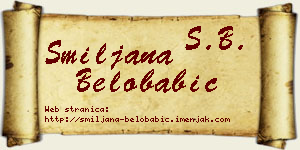 Smiljana Belobabić vizit kartica